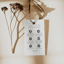 花の気につるラベルフローリスト付きロゴ