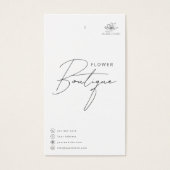 花の気につるラベルフローリスト付きロゴ (正面)