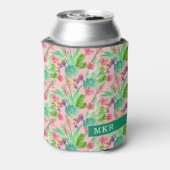 花の水の色の多肉模様 缶クーラー (缶裏面)