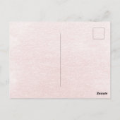 花の水差し ブライダルシャワーティーパーティーの招待状 ポストカード (裏面)