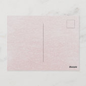 花の水差し ブライダルシャワーティーパーティーの招待状 ポストカード (裏面)