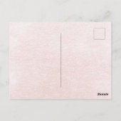 花の水差し ブライダルシャワーティーパーティー招待状 ポストカード (裏面)