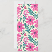 花の水彩オールパーパーティー 招待状 (裏面)