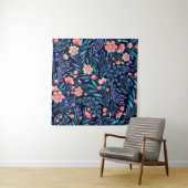 花の水彩シームレスパターン タペストリー (インサイチュ)