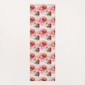 花の水彩ラディバグ ヨガマット (裏面)