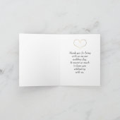 花の水彩リース 結婚式のお礼カード サンキューカード (内部)