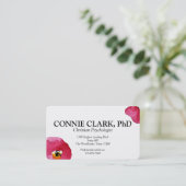 花の水彩画の名刺 名刺 (スタンド正面)