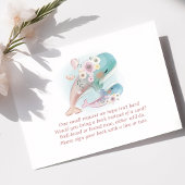 花の水彩画クジラの赤ちゃんのための本 エンクロージャーカード