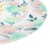 花の水彩画パターン カッティングボード (角)