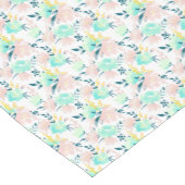 花の水彩画パターン ショートテーブルランナー (コーナー)