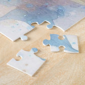 花の水彩画モノグラム　すずらん ジグソーパズル (側面)