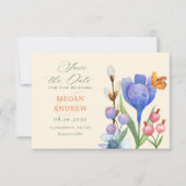 花の水彩画 セーブザデート (正面)