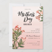 花の水彩画 マザーズデイブランシュ 招待状 (正面)