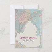 花の水彩紙とサイズオプション – RSVP & 招待状 (正面)