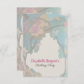 花の水彩紙とサイズオプション – RSVP & 招待状 (正面/裏面)