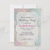 花の水彩紙とサイズオプション – RSVP & 招待状 (裏面)