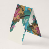 花の水彩紙&サイズオプション –  名刺 (裏面)