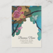 花の水彩紙&サイズオプション – 大 名刺 (裏面)