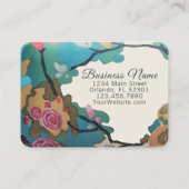 花の水彩紙&サイズオプション – 大 名刺 (裏面)