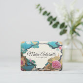 花の水彩紙&サイズオプション – 大 名刺 (スタンド正面)