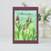 花の水彩 サンキューカード サンキューカード (スタンド正面)