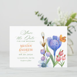 花の水彩 セーブザデート