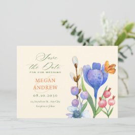 花の水彩 セーブザデート