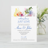 花の水彩 ソフトパステル 招待状 (スタンド正面)