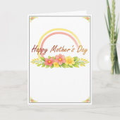 花の水彩 マザーズデーカード カード (正面)