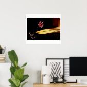 花の水景ポスター ポスター (ホームオフィス)