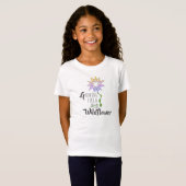 花の永久芸術「野花のように成長」 Tシャツ (正面フル)