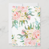 花の洗礼招待状 招待状 (裏面)