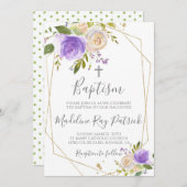 花の洗礼 招待状 (正面/裏面)