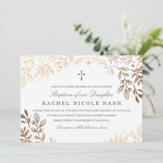 花の洗礼 招待状 (スタンド正面)