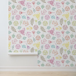 花の浮動模様 壁紙