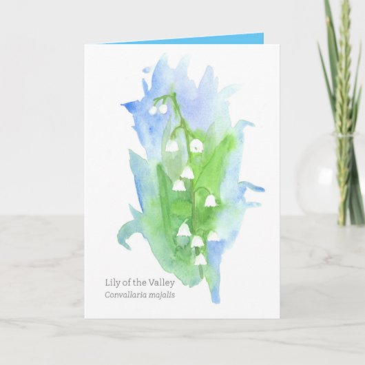 花の渓谷のユリ カード (正面)