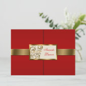 花の渦巻きの招待状 招待状 (スタンド正面)