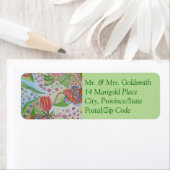 花の渦巻き ラベル (インサイチュ)