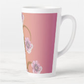 花の渦巻く木 カフェラテマグ (右)
