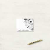 花の渦巻 ポストイット (デスク上)