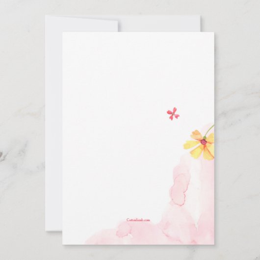 花の滝 招待状 (裏面)