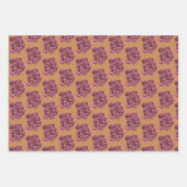 花の激し芸術品を気取ったさと明るい包み紙 ラッピングペーパーシート (正面2)