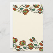 花の無限の模様 便箋 (正面/裏面)