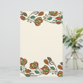 花の無限の模様 便箋 (スタンド正面)