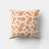花の熱帯枕とパイナップルグラフィック クッション (裏面)