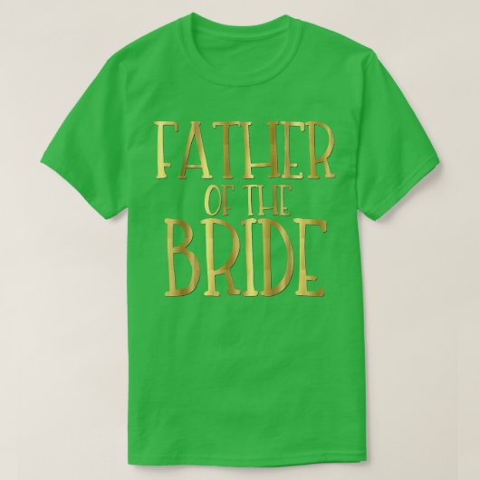 花の父　ウェディングパーティ　新郎 Tシャツ (デザイン正面)