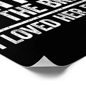 花の父 愛する彼女が最初 父のTシャツ ポスター (角)