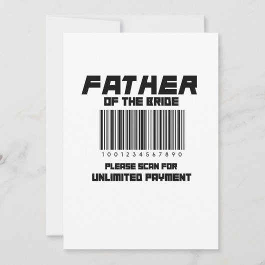 花の父 支払いスキャンしてください (正面)