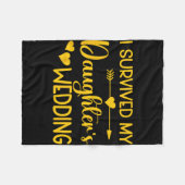 花の父 面白い 花嫁 バチェラーパーティー フリースブランケット (正面(横))