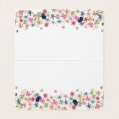 花の犬の子犬 名刺 (内部フラット)